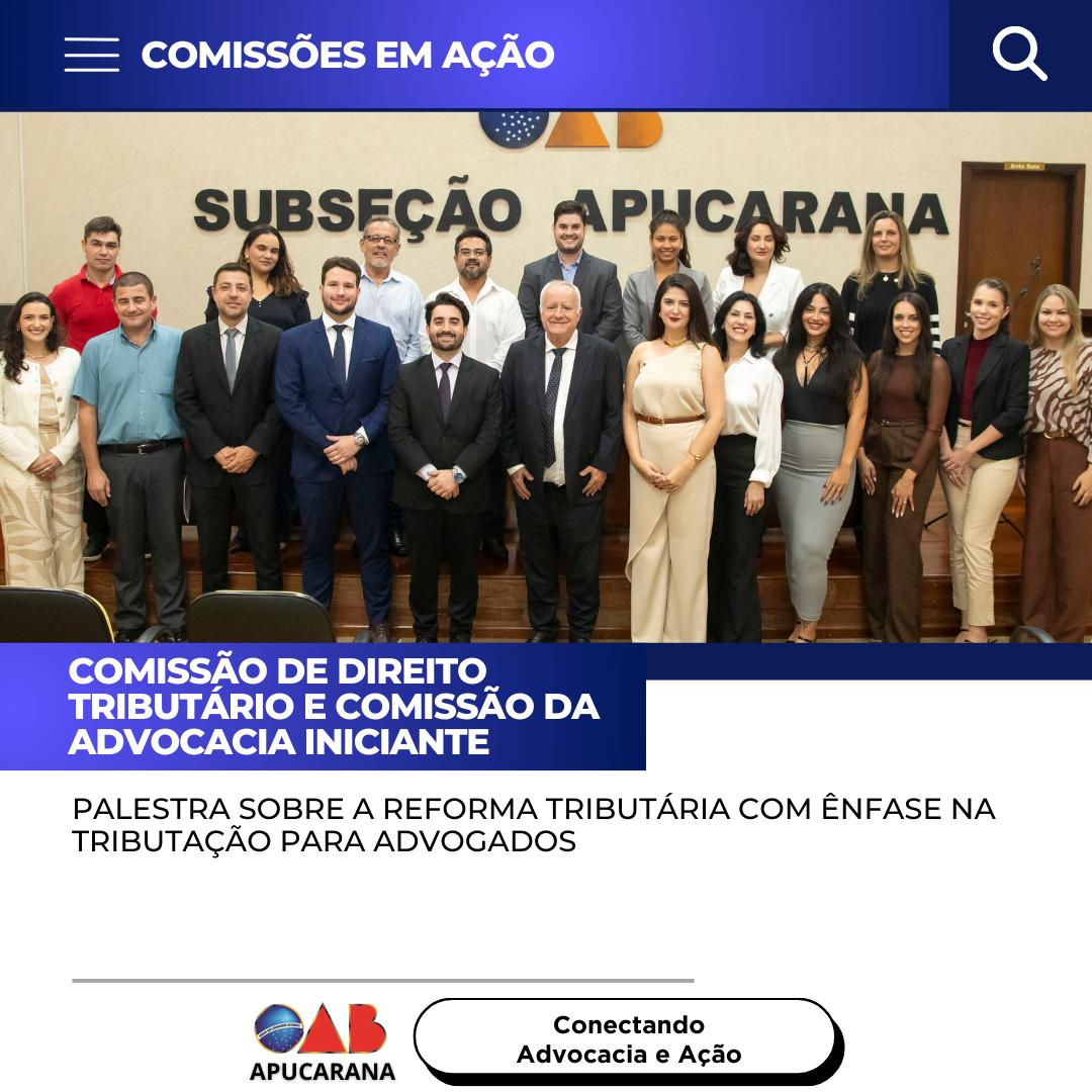 PALESTRA | Reforma Tributária com Ênfase na Tributação para Advogados