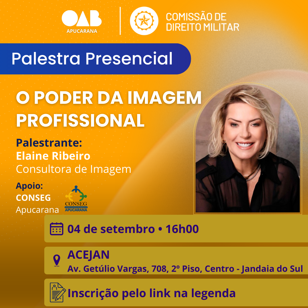 Palestra: O Poder da Imagem Profissional